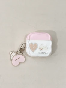 Heart-Shaped Dog Design Silicone Protective Case Compatible With Apple Pro 3, 4, 1/2, Pro 2, Couples Accessories - Multicolor - View 15