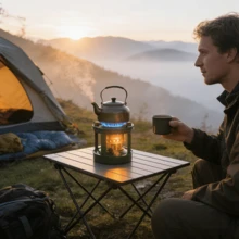 1PC Portable Kerosene Stove - 700ml Capacity With 8 Pure Cotton Wicks, Fuel: Kerosene, Ideal For Camping, Beach, Picnic, Outdoor Activities, Perfect As Camping Essentials, Picnic Essentials, Camping Must Haves, Camping Stuff, Camping Equipment, BBQ Stove - A - View 3