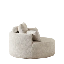Sofas & Couches - Khaki + Chenille + 1 Seat-1 - View 5
