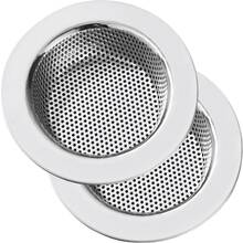 2 piezas Colador de fregadero de cocina de acero inoxidable, colador de drenaje de fregadero de cocina, coladores de fregadero para fregaderos de cocina con aro ancho de 4.5" de diámetro - A - Ver 9