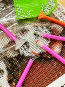 10支/套 5D钻石画笔套装，双头可替换，多用途，适用于DIY钻石画、水钻画和手工装饰 - 點鑽筆 - 查看 4