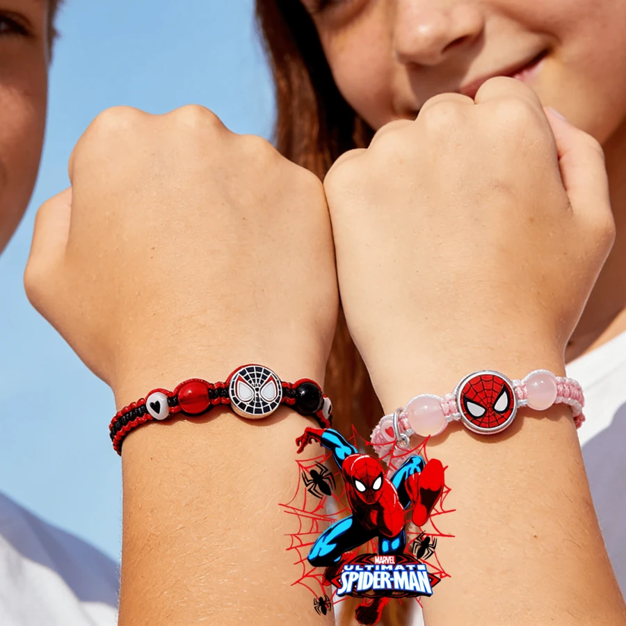 Set de pulsera magnética con tema de Spider-Man de Marvel, para adolescentes y jóvenes, unisex - Multicolor - Ver 1