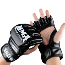 GINGPAI Half Finger MMA Gloves, Professional Boxing Gloves For Kickboxing, Muay Thai, Training For Men And Women - Multicolor - View 4