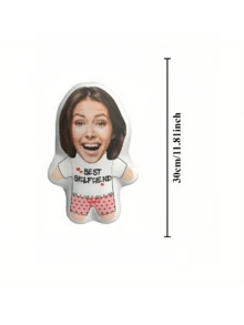 Customizable Mini Doll Pillow - Personalized Girlfriend Theme Pillow, Suitable For Valentine's Day, Christmas, Halloween - Unique Gift For Couples, Teenagers And Adults 14+ - Available In Multiple Colors - Bread - View 4