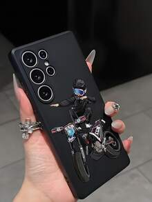 1个创意酷炫摩托车骑手防摔防滑黑色手机壳，兼容、荣耀、Galaxy等手机。 - 黑色 - 查看 5