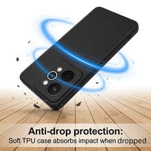Funda de teléfono para 15, disponible en estilos transparente a prueba de golpes y negro mate. Hecha de material TPU, cuenta con diseño de protección de lente de cámara, resistente a arañazos y absorbente de golpes, sensación cómoda al tacto. Funda de teléfono transparente a prueba de golpes, funda de teléfono transparente absorbente de golpes - Negro - Ver 7