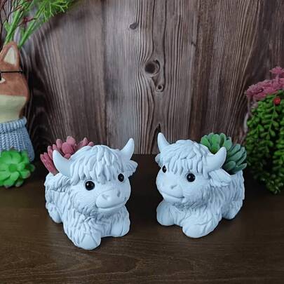 DIY硅胶模具，适用于多肉植物花盆；树脂浇铸模具，适用于烛台、首饰架、蜡烛熔块挞模具