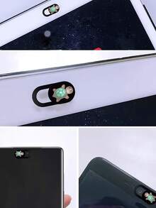 3/6pcs Privacy Camera Slider Covers, Webcam Protective Cases, Front Camera Protective Cases/Mobile Phone Camera Protective Covers, Protecting Privacy And Security, Laptop Camera Slider Covers, Super Cute Turtle Camera Slider Covers, Slide To Close, Protecting Your Lens Security - Multicolor - View 3