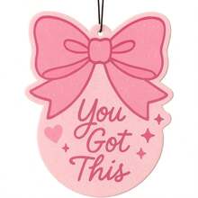 Ambientador de coche con cinta rosa, corazones y estrellas para mujeres, adorable clip de ventilación con diseño romántico, accesorio decorativo para el interior del coche para el salpicadero y las rejillas de ventilación, fragancia duradera para un coche dulce y fresco, regalo perfecto para ella, regalo del Día de San Valentín - multicolor - Ver 4