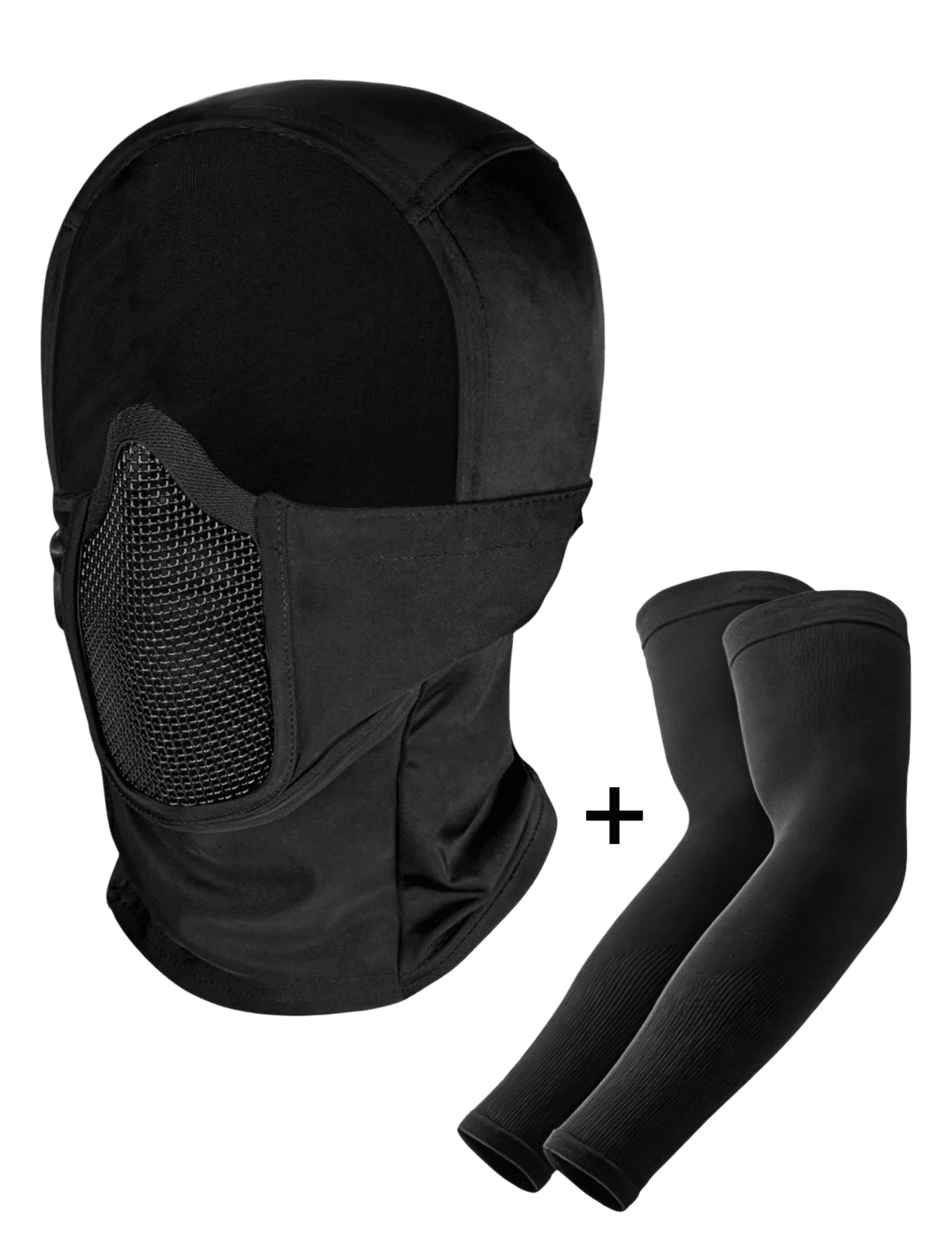 2/1 Hooded Full-Face Mask Sunshade Sleeve Cover, Summer Windproof Mask Neck Guard, Breathable Sunshade Protection Mask - Multicolor - View 1