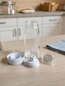 [Delivery Within 2-7 Days In The United States]1PC Pancake Batter Dispenser With Whisk Ball & Stand Base - Easy To Operate, User-Friendly, Time-Saving, Durable, Large Capacity, Easy To Clean, Detachable Base, No-Mess Batter Mixer Dispenser, Versatile For Pancakes, Crepes, Waffles, Muffins, Qatayef, Cupcakes & More, Effortless Batter Distribution For Uniform Shapes & Sizes, Suitable For Home Kitchen, Breakfast Prep, Baking Parties, Family Brunch & Holiday Gatherings, Sturdy Construction For Long-Lasting Performance, Hassle-Free Cleaning & Storage With Detachable Components, Ideal For Home Bakers, Cooking Enthusiasts, Breakfast Lovers, Busy Parents & Party Planners, Perfect Gift For Housewarming, Mother's Day, Birthday & Baking Fans, Streamlines Baking Process & Reduces Kitchen Clutter, Compatible With Various Batter Types, Compact Design Fits Any Countertop, Must-Have Baking Accessory For Effortless & Fun Cooking Experience,Baking Supplies,Kitchen Items,Kitchen Gadgets(White) - 彩色 - 查看 11