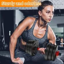 Adjustable Dumbbells Set, 10 LBS Free Weights, 3 In 1 Workout Equipment (Dumbbell + Barbell + Resistance Bands), Non - Slip Home Gym Strength Training For Men And Women - 10公斤 - 查看 2