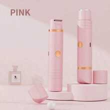 2合1雙頭女性電動除毛器,可拆卸可水洗可更換刀片,腋下、腿部、比基尼私密處體毛修剪除毛器,便攜式除毛工具 - 彩色 - 查看 15