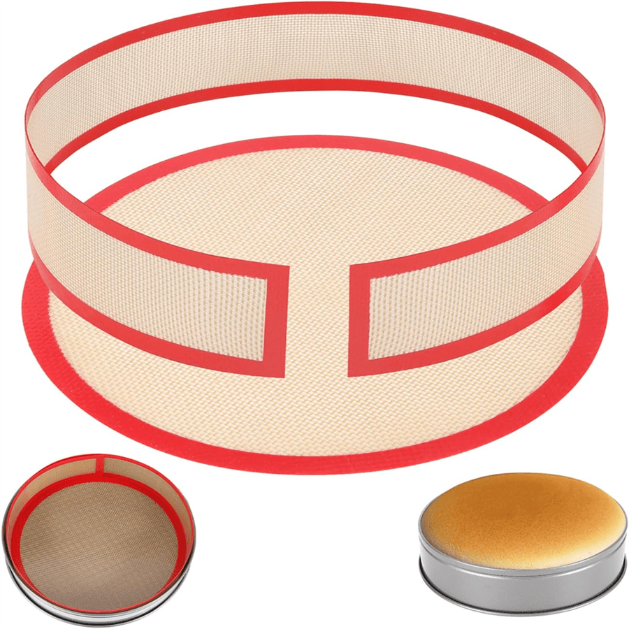 Bộ thảm nướng silicon (thảm tròn + thành chắn), chịu nhiệt và an toàn khi rửa bằng máy rửa chén. - Nhiều màu - Xem 1