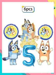 Bộ bóng bay trang trí tiệc Bluey Series, trang trí tiệc cưới, kỷ niệm, sinh nhật, lễ hội, số 1-9 + Chúc mừng sinh nhật, đám cưới, cảnh sinh nhật, bộ bóng bay trang trí đám cưới, bộ bóng bay hình chó xanh, bộ bóng bay đồ chơi, bộ bóng bay trang trí - 2 cái (màu ngẫu nhiên) - Xem 8