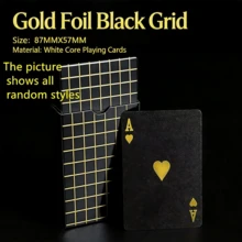 Luxury Gold Foil Glitter Playing Cards - High-End Tabletop Game/Birthday Party Props/Valentine's Day Gift, Waterproof And Durable PVC Material, Creative Surprise Gift For Boyfriend/Bestie/Clients | Non-Gambling Item, Playing Cards With Style! The Most Shimmering Gold Foil Poker Cards - Photo Shoot Prop/Icebreaker For Gatherings/Proposal Surprise, Make Every Round A Highlight Moment! - Multicolor - View 5