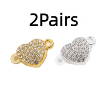 Heart-Shaped Magnetic Clasp Pendant, Heart Design Helps DIY Jewelry Magnetic Connector Bracelet Necklace - Multicolor - View 16
