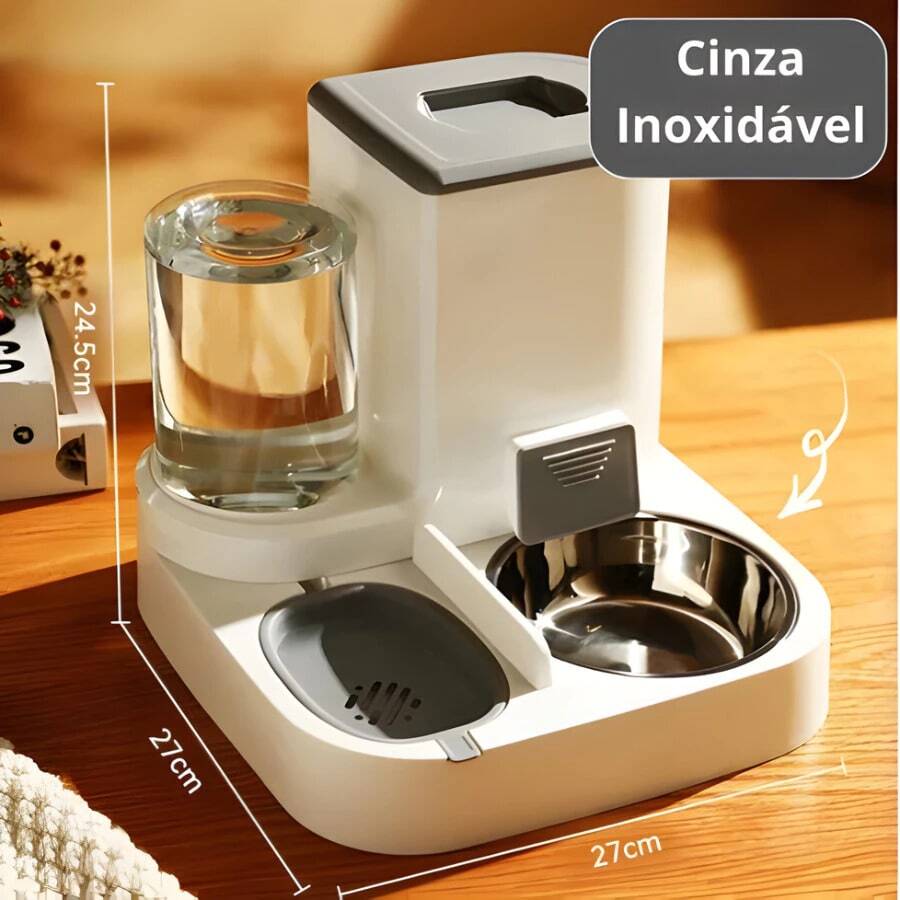 2-In-1 Automatic Feeder And Waterer For Dogs And Cats | 3-Stage Filter With Quantity Control - XÁM - Xem 1