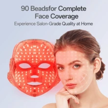 LED Light Therapy Mask, 7-Color LED Mask Light Therapy, Facial Light Therapy Device, Red Light Therapy, Suitable For All Skin Types, Facial Skin Care Tools, Red Light Mask - Multicolor - View 5