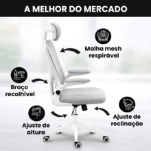 NIENZ CHAIRMAN Ergonomic Chair With Adjustable Lumbar Support Up To 200kg - B - Xem 6