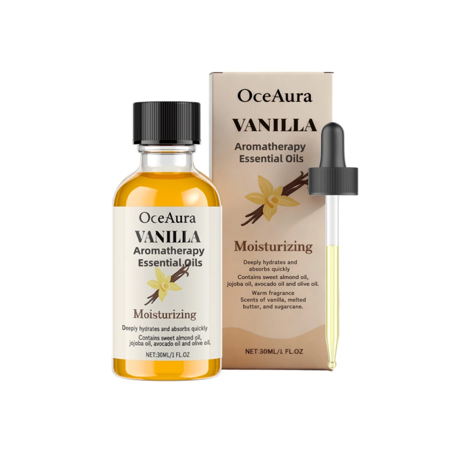 30ml Vanilla Aromatherapy Essential Oil, Gentle Milky Scent, Soothing & Relaxing Home Fragrance, Long-Lasting Diffuser Oil For Bedroom - Multi Scents - View 1
