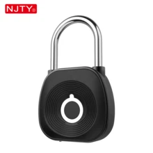 NJTY 1个智能指纹挂锁,快速指纹识别,无需钥匙即可解锁,USB充电金属防盗锁,便携式生物识别安全锁,防水轻便,适用于行李箱、橱柜、门锁等。 - 彩色 - 查看 11