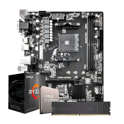 Kit Upgrade Ryzen 7 5700 16GB DDR4 3200MHz A520G NVMe AM4
