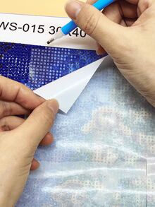 10 tờ giấy lót tranh đính đá, giấy thay thế 10*15cm, giấy lót hai mặt không dính, thích hợp cho dụng cụ tranh đính đá. - Giấy phát hành - Xem 5
