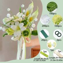1022pcs/500pcs/400pcs Green Pipe Cleaner Set, Upgraded Densified Soft Fabric Plush Wire Handmade Floral Pipe Cleaners, Suitable For Beginner DIY Art And Craft Projects, Decoration Twist Sticks, Suitable For Gifts, Home Decor, Parties, Weddings, Bridal Bouquets, Mother's Day Gifts, Summer, Holiday Use - Green - View 15