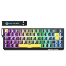 ATTACK SHARK Magic-Refiner X68HE 8KHz Rapid Trigger Mechanical Gaming Keyboard,60% Wired,Hall Effect Magnetic Switch,Adjustable Actuation,RGB Backlit,Snap Tap, RGB Backlit For PC/Mac - View 11