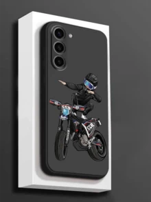 1个创意酷炫摩托车骑手防摔防滑黑色手机壳，兼容、荣耀、Galaxy等手机。 - 黑色 - 查看 1