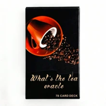 1 Box 78pcs Red Tea Realm Oracle Tarot Cards, Suitable For School Opening, Birthday, Couples, Mother's Day And Holiday Gifts - Multicolor - View 4