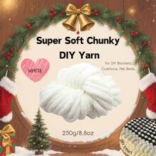 CHEONET - Sợi dày, sợi siêu to, thích hợp cho đan tay và móc, hỗn hợp cotton mềm mại, tự đan tay, se sợi, có thể dùng để làm chăn, gối, giường cho thú cưng và ga trải giường. - Nhiều màu - Xem 23