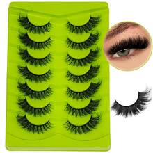 Mi giả mắt mèo xòe rộng, dày dặn – (7 cặp) Kiểu dáng phương Tây với các lớp 3D dày đặc, thiết kế liền mạch, chi tiết viền nâng mí mắt cáo được làm thủ công, tạo độ dày tự nhiên và hiệu ứng mở rộng mắt, mi giả đầy đặn thích hợp cho sử dụng hàng ngày, trang điểm K-Pop hoặc các sự kiện ban đêm. - Xem 6