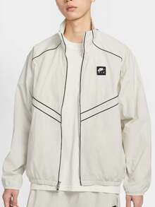 Nike Air Windrunner 校園風 防風防水運動寬鬆長袖外套 男款 - 淺骨色 - 查看 1