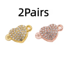 Heart-Shaped Magnetic Clasp Pendant, Heart Design Helps DIY Jewelry Magnetic Connector Bracelet Necklace - Multicolor - View 28