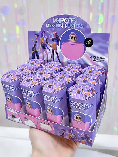 Hasbro 1/4pcs K-POP Girl Group Themed Collectible Blind Box Display Set - 60 Packs With 12 Assorted Q-Style Character Figurines, Surprise Unboxing Experience, High-Quality Mini Figures, Vibrant Colorful Designs, Collectible K-POP Fandom Merchandise, Desk & Shelf Decor Accents, Gift For K-POP Girl Group Fans, Blind Box Enthusiasts & Figurine Collectors