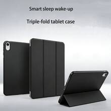 2026款第11代折叠平板电脑保护套,适用于第8代10.2英寸、第9代10.2英寸、第10代Galaxy Tab S10 Lite、Galaxy Tab A11/S11 11英寸(2025款)/S10 Lite 10.9英寸/A9/A8/A7 Lite/A9 PLUS,支持智能休眠/唤醒功能,防震,经典商务黑 - 黑色 - 查看 2