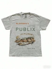 Cozy Publix Shirt, Pub Sub Vintage StyleShirt, Publix Sub Fans, Floridas FavoriteGrocery Store, Florida SupermarketMenswear Top Underwear Tshirt - 灰色 - 查看 4