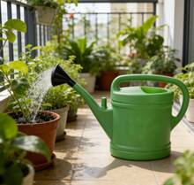 HOMYGO-Large Capacity Plastic Watering Can With Long Spout 4L/6L/12L, Gardening Tool For Home, Balcony Pots - 12公升 - 查看 1