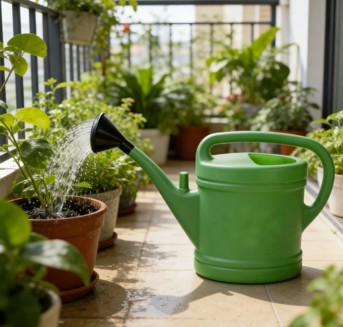 HOMYGO-Large Capacity Plastic Watering Can With Long Spout 4L/6L/12L, Gardening Tool For Home, Balcony Pots - 12公升 - 查看 1