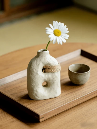 Vase de style bohème avec une conception ajourée simple et des ornements en corde de chanvre. Convient pour la décoration de la chambre, la décoration de la maison, les bureaux et les dortoirs d'étudiants, les jardins, les pots de fleurs, la décoration de piscine, le stockage, la décoration de mariage, la décoration de la maison, le rangement des bijoux, la décoration de fête et comme cadeau pour les amis et la famille (sans électricité requise).