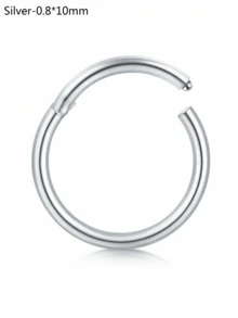 CIZME 1 chiếc/bộ Khuyên mũi gập ít gây dị ứng, cỡ 20G 18G 16G 14G, trang sức vách ngăn mũi bằng thép không gỉ, khuyên mũi dạng khớp nối, khuyên môi, khuyên sụn tai. - khóa - Xem 39