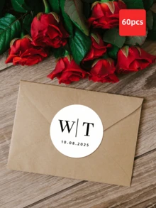 1–120 Miếng Nhãn Dán Tùy Chỉnh & Nhãn Cá Nhân Hóa - Chống Nước và Chống Dầu. Có thể tùy chỉnh với văn bản hoặc ngày tháng theo lựa chọn của bạn, có hai kiểu hoàn thiện trang nhã: Đen / Dập Nổi. Những nhãn tròn tùy chỉnh này rất phù hợp để cá nhân hóa quà tặng cô dâu, túi quà, hộp quà sinh nhật, tem thiệp mời đám cưới. - Nhiều màu - Xem 32