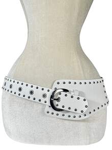 1PC  Polyurethane(PU)    Studded - 白色 - 查看 4