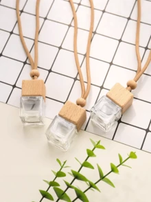 [Bình xịt thơm phòng bằng thủy tinh cổ điển] 2/5 bình xịt thơm phòng bằng thủy tinh cổ điển có thể tái sử dụng cho ô tô - Mặt dây chuyền tinh dầu thơm rỗng dùng trang trí xe hơi và nhà cửa. - chai nước hoa - Xem 6