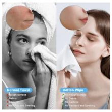 110 khăn giấy mặt dùng một lần mềm mại 100% cotton, phù hợp cho da nhạy cảm, có thể dùng ướt hoặc khô. - 110 cái - Xem 5
