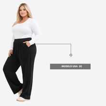 Plus Size Thick Fleece Sweatpants – Comfort And Style For Winter - Black - View 2