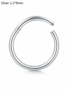 CIZME 1 chiếc/bộ Khuyên mũi gập ít gây dị ứng, cỡ 20G 18G 16G 14G, trang sức vách ngăn mũi bằng thép không gỉ, khuyên mũi dạng khớp nối, khuyên môi, khuyên sụn tai. - khóa - Xem 28