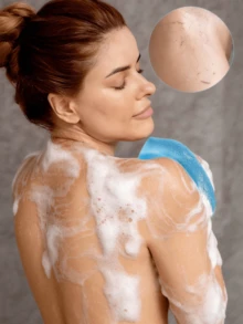 2pcs/1pc Shower Back Exfoliating Brush With Handle - African Loofah Back Scrubber, Exfoliating Sponge And Shower Cloth; Back Cleaning Bath Brush/Rope Brush; Stretchable Nylon Exfoliating Cloth For Face, Back And Body Massage; Reusable, Neutral Design; Thick And Durable Back Scrub Brush. - View 9